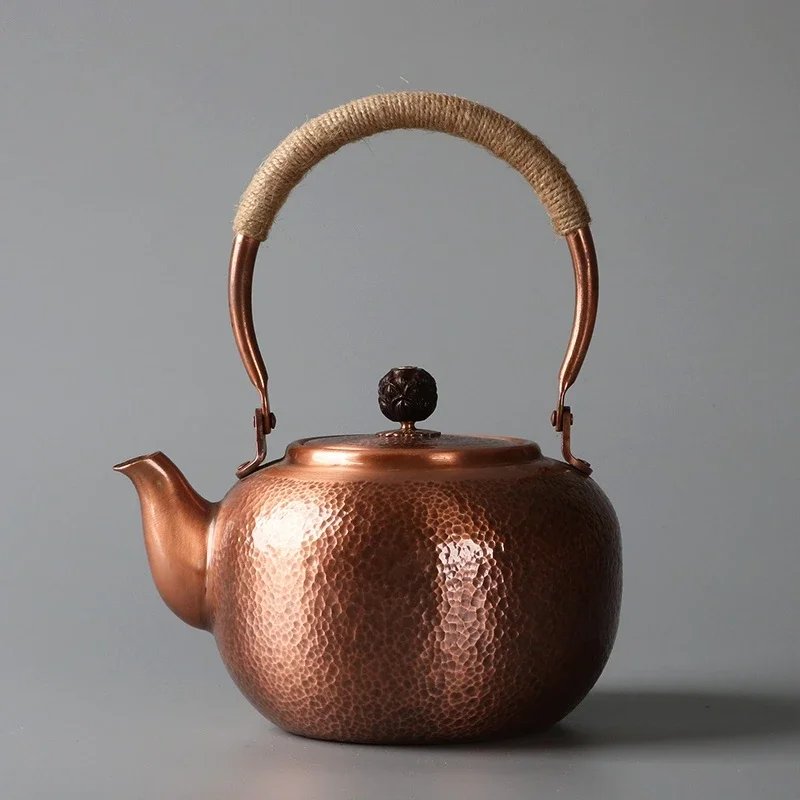 Copper Teapot Bronze Infuser Kettle Rapid Water Heater Environmentally Friendly Beverage Steeper Handmade Copper Kettle