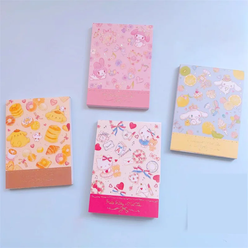 

16pcs/lot Sanrio Melody Kitty Cinnamoroll Memo Pad Sticky Notes Stationery Label Notepad Planner Sticker Post School Supplies