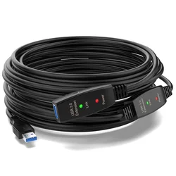 Active USB 3.0 Extension Cable 5M 10M with Amplifier USB 3.0 Type A Male To Female USB 3.0 Extender Repeater Cable Cord