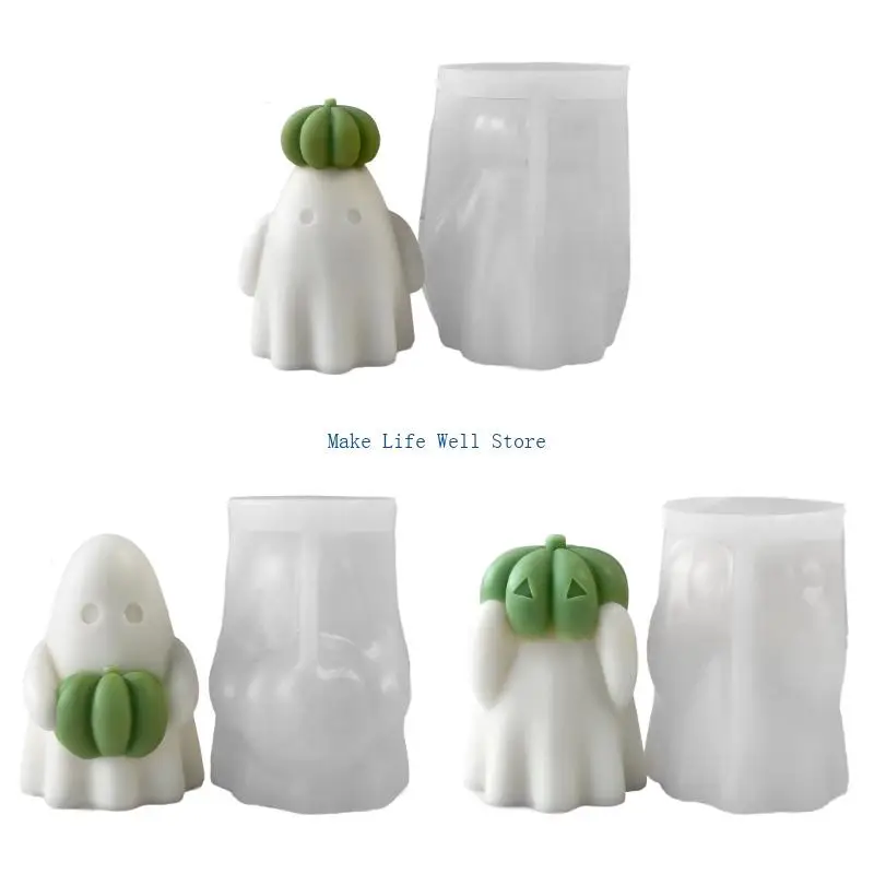 

Формы для призрачных свечей на Хэллоуин для свечей, мыла, украшения дома, ремесло из эпоксидной смолы