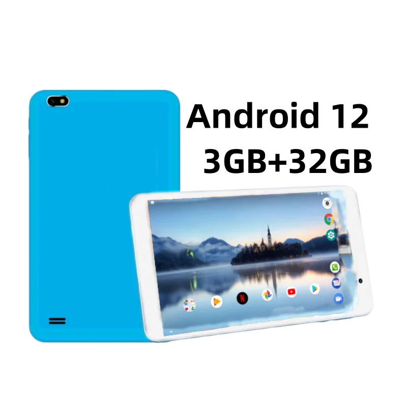 8 INCH 3GB RAM 32GB ROM Android 12 Tablet A8 RK3566 Type-C Dual Camera A55 Quad Core 1.8GHz 1024 x 600 Pixels