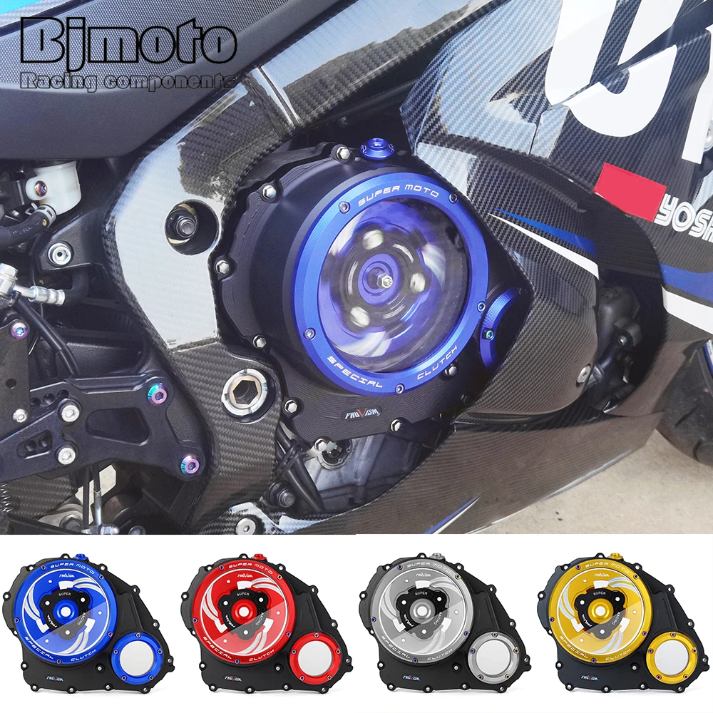 Motorcycle Engine Clutch Cover For Suzuki GSX-R1000 2009-2021 Transparent Clutch Case Cover Guard GSXR1000