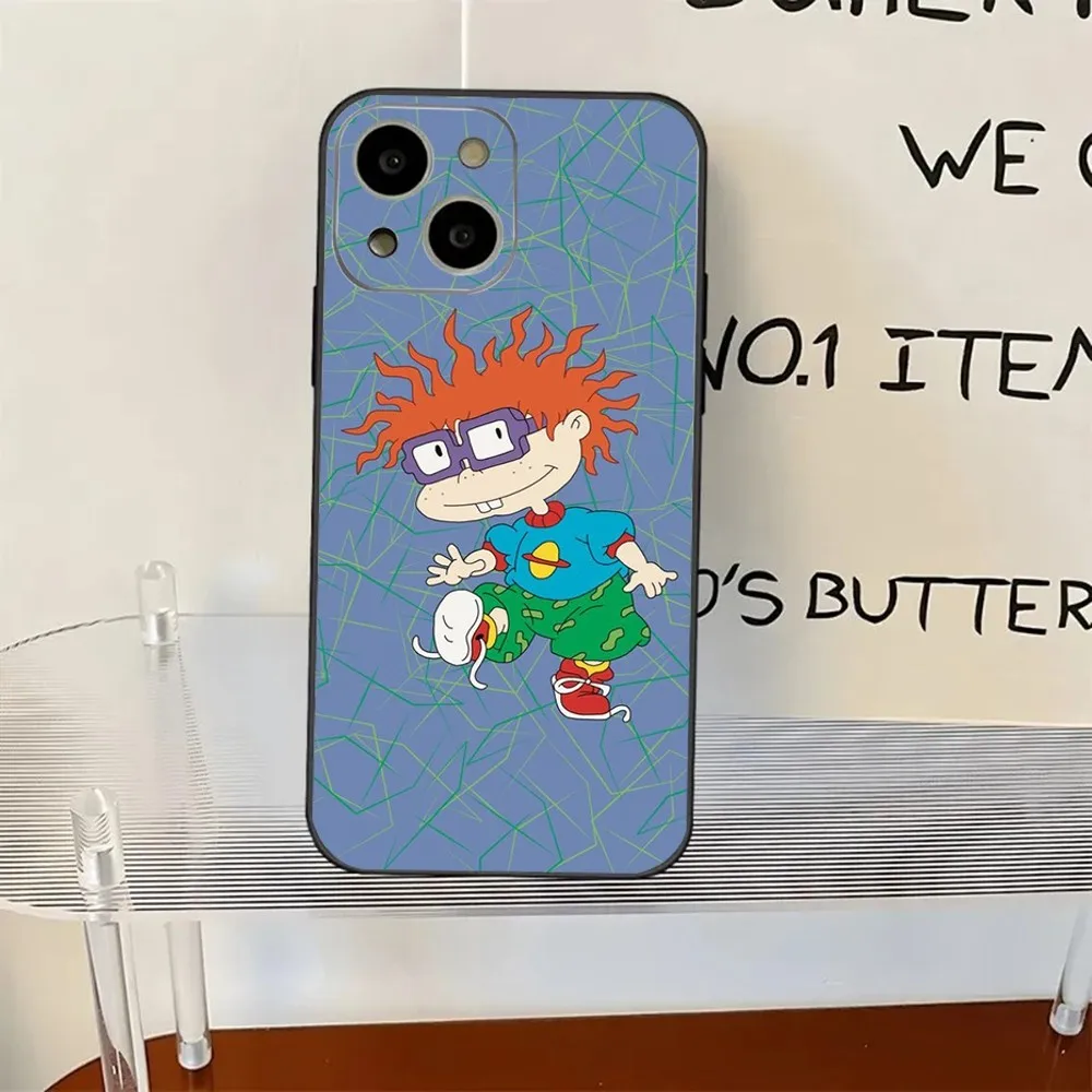 Custodia per telefono Cartoon rucat Chuckie Angelica per iPhone 11,12,13,14,15,XS,XR,X,Mini,Pro,Max,Plus Shell