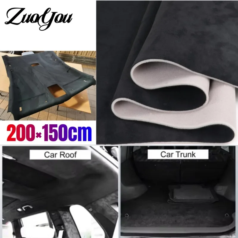 

Premium Suede Car Headliner Fabric with Foam Backing for Auto Interior Ceiling Renovation Material Car Roof Repair DIY Crafts