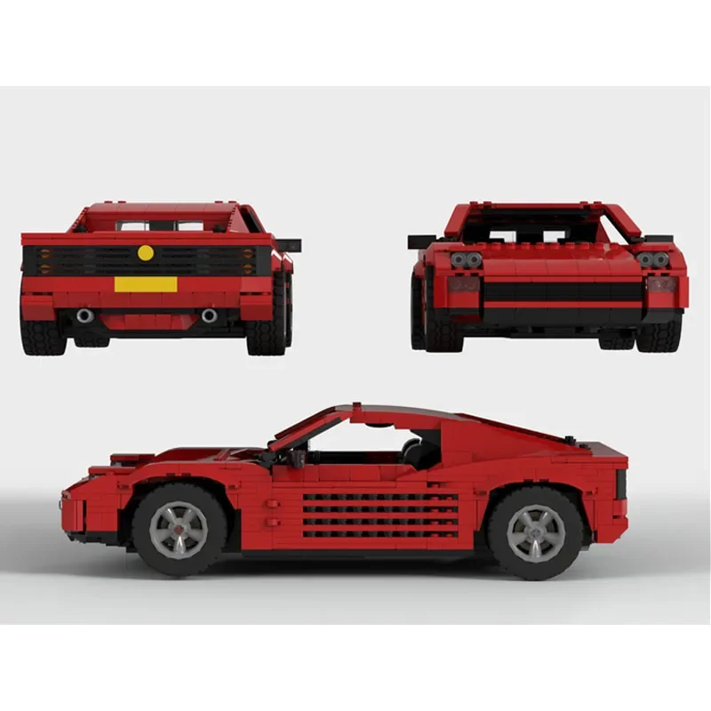 

MOC-132825 Red Classic Supercar Assembly Splicing Building Block Model • 1059 Parts Building Blocks Kids Birthday Toy Gift