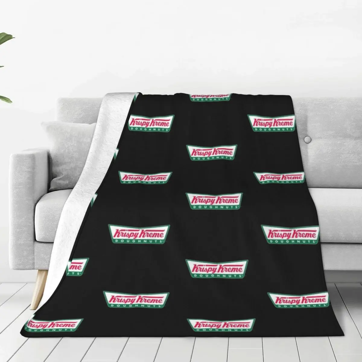 Krispy Kreme Blankets Flannel Throw Blanket Summer Air Conditioning Portable Soft Warm Bedsprea