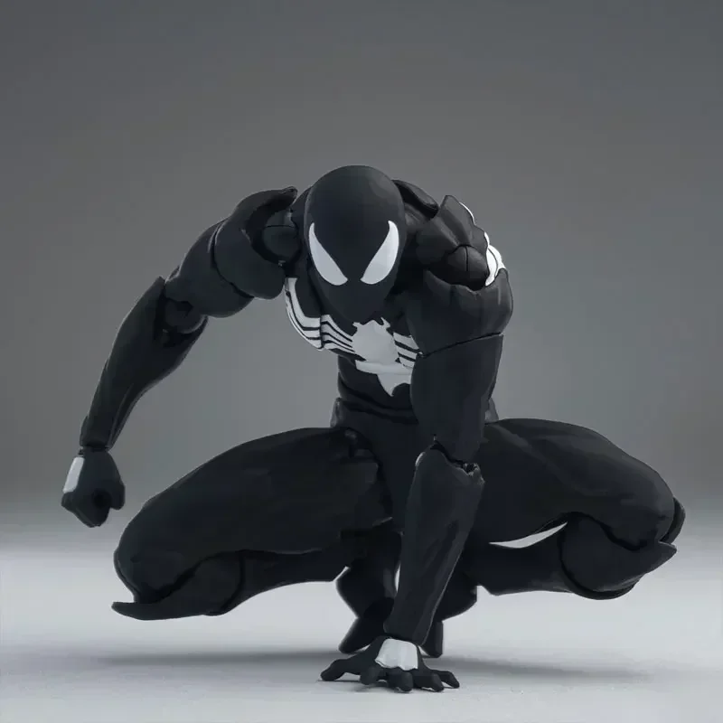 Mess Toys The Black Neighbor Symbiotic Spider-Man Black Venom Suit Joint Actionfiguren Maßgeschneiderte Ornamente Jungengeschenk