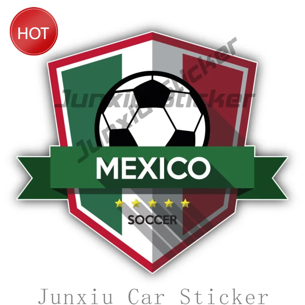 Mexico Flag Badge Car Sticker And Bumper Decal