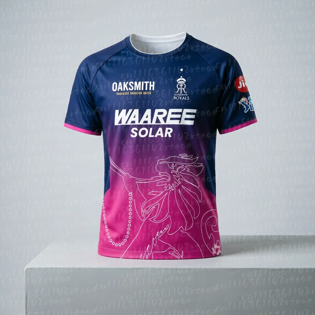 2026 New IPL Rajasthan Royals Cricket Team Jersey Indian Casual Sports 3D Print for FamilyMatching Fans Cricket Jersey