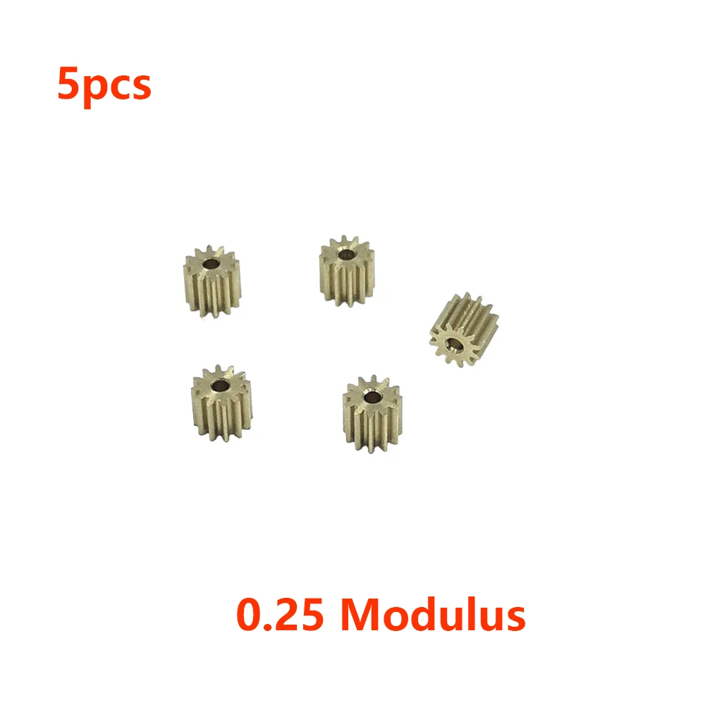 

5pcs/lot 0.25 Modulus 9T 10T 11T 12T 14T 15T Teeth Metal Copper Gear For Spindle transmission gear Fit 1mm Shaft