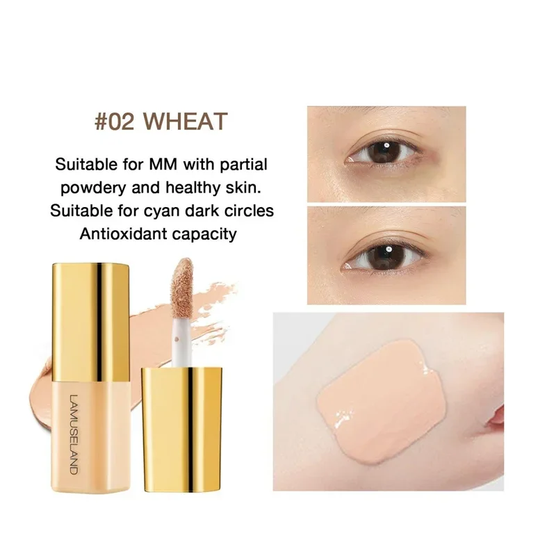 Waterproof Liquid Concealer Foundation Stick Makeup Moisturize Lasting Cover Acne Dark Circle Face Contour Cream Cosmetic