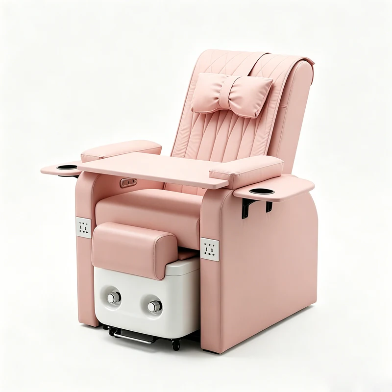 High-quality Luxury Electric Foot Bath Chair, Spa Foot Massage Chair, Beauty Salon Foot Washing and Soaking Chair