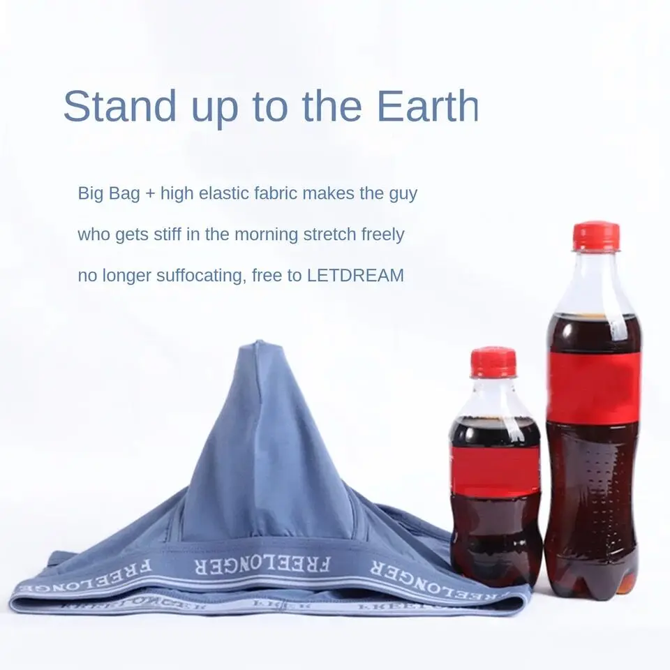 Men Super Big Penis Pouch Boxers Male Comfy Soft Brief U Shape Underwear Modal Sports Soft Panties U Convex Underpants Shorts