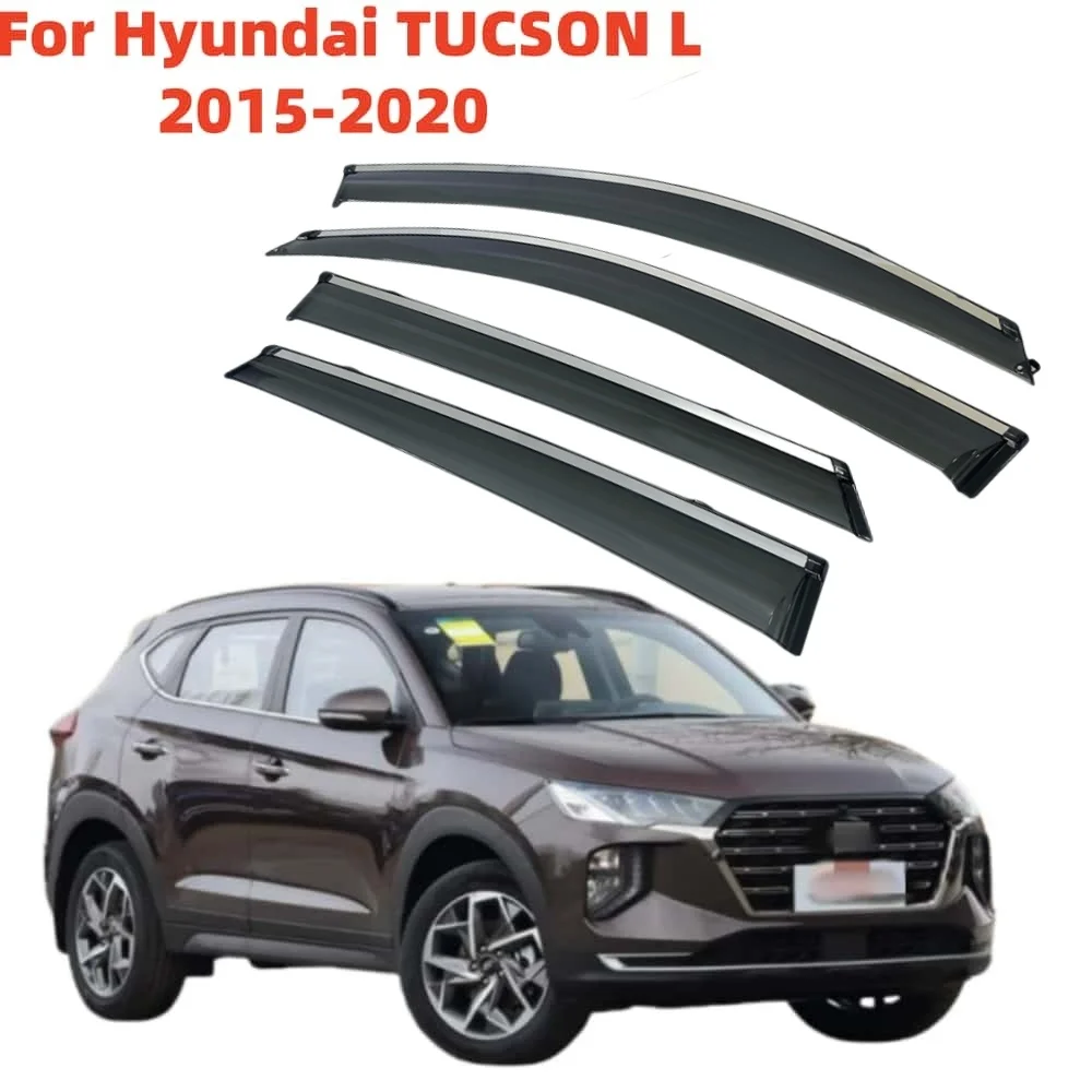 

For Hyundai Tucson L 2015 2016 2017 2018 2019 2020 Car Accessories Door Window Visor Deflector Awnings Shelters Sun Rain Guard