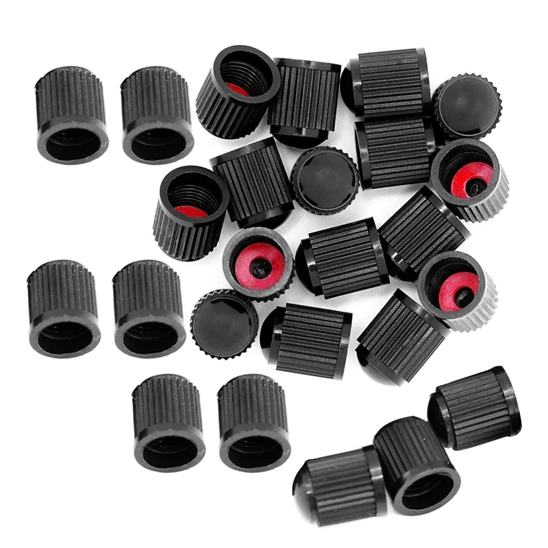 25x Wheel Gag Tire Stem Valve-Cap Dustproof Universal Stem Cover for Car Truck Off-road Styling Anti-rust Airtight Seal