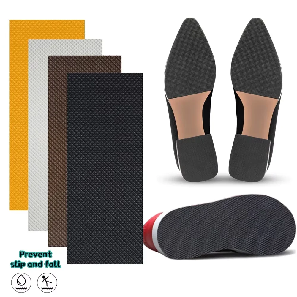 Rubber Soles for Shoes Repair Wear-resistant Sole Protector Sneakers&High Heels Shoe Bottom Grip Anti Slip Outsole Replacement