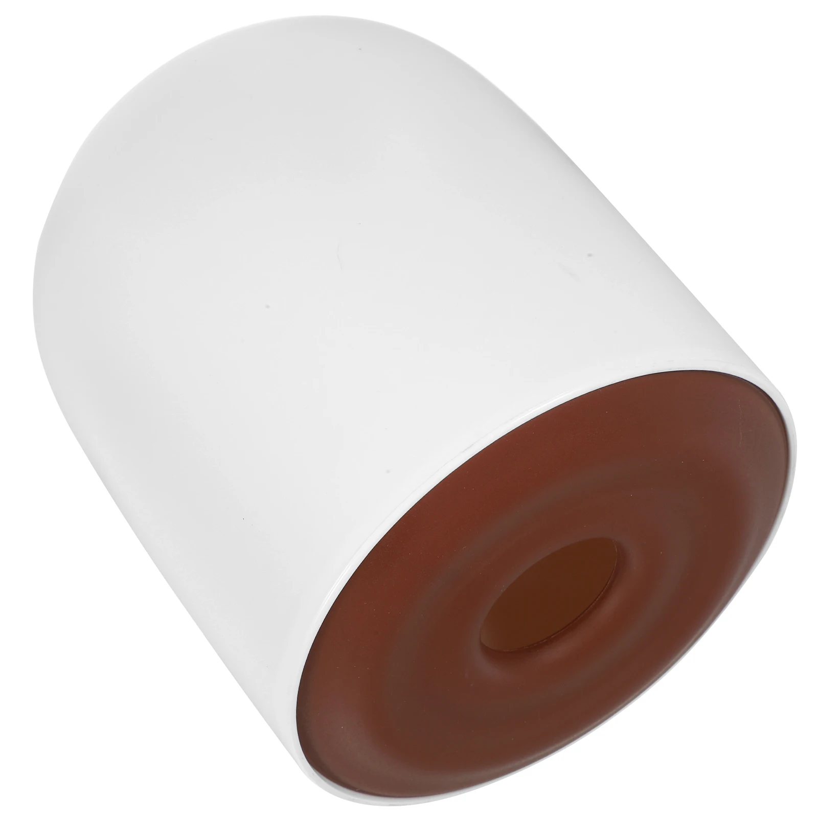 

Simple Cylindrical Tissue Box White Modern Paper Towel Holder Lid Multi use Napkin Dispenser Storage Container for Home