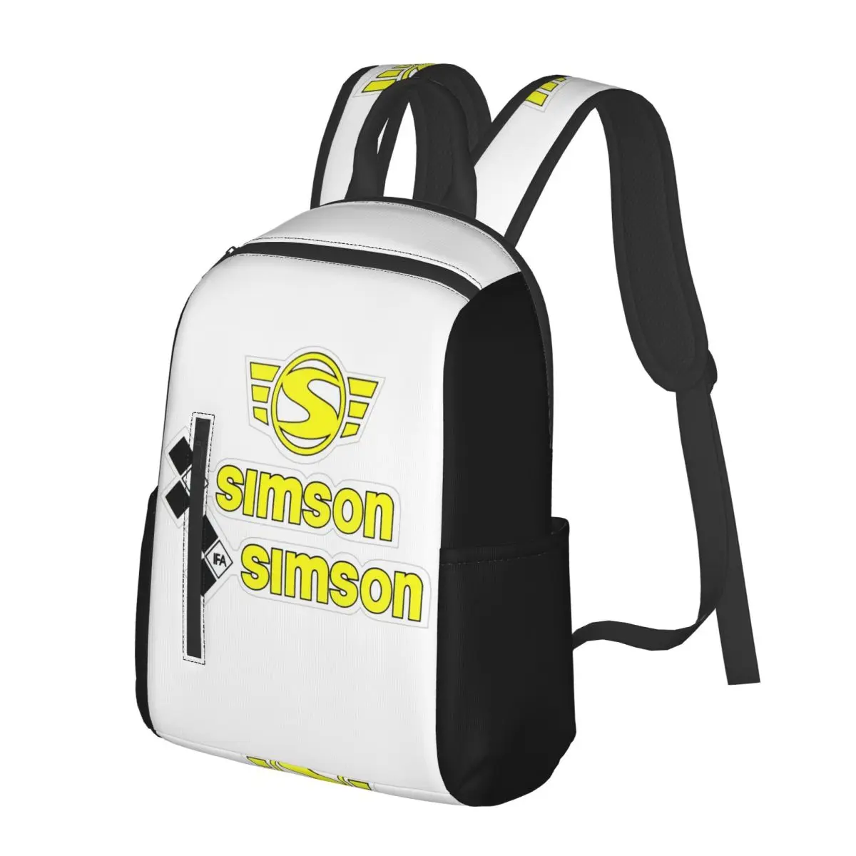 Motorcycle S-Simsons 18 Student Backpack School Bag Hiking Travel Daypack for Men Women Bookbag Shoulder Bags