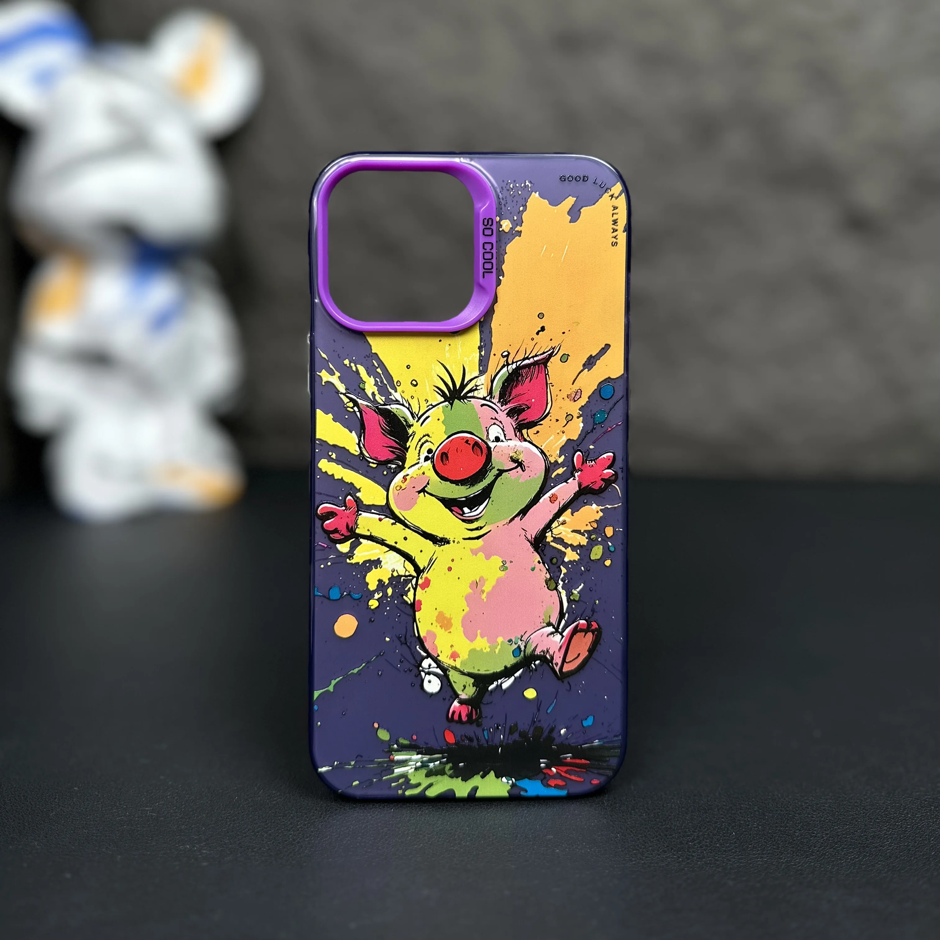 Case for IPHONE11 IPHONE12 IPHONE13PRO 14PRO 15 15PRO 15PROMAX Personalized graffiti small animal anti-drop mobile phone case