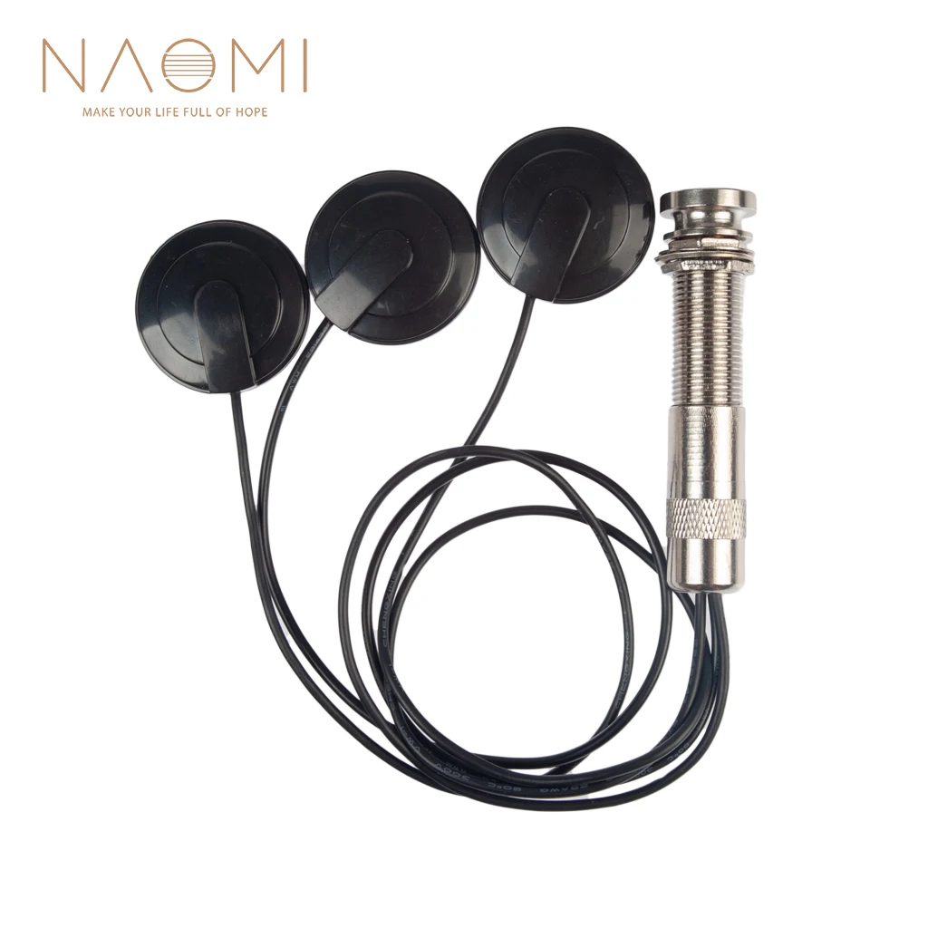 

NAOMI 6.35mm End Jack Ukulele Guitar Piezo Pickup Transducer For Acoustic Guitar Ukulele Mandolin NM-3B Guitar Parts Accessories