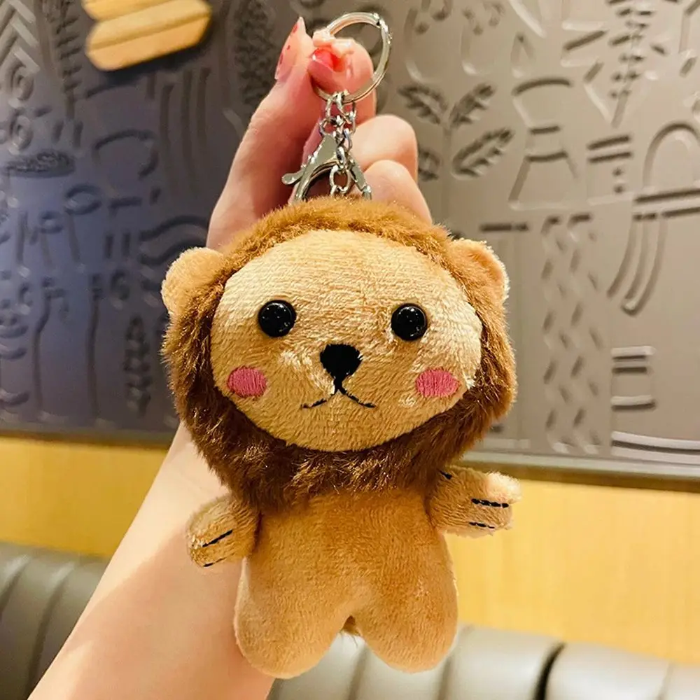 Backpack Pendant Stuffed Toys Animal Doll Plush Toy Soft Toy Lion Plush Doll Plush Pendant Lion Keyring Lion Plush Keychain