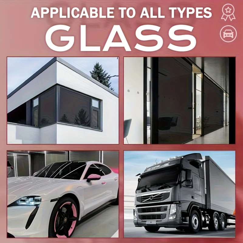 0%-75% VLT Nano Ceramic Privacy Window Film Static Cling Removable Heat Control UV Protection No Glue for Car Home Glass