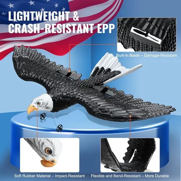 Giocattolo per aereo RC in schiuma EPP biomimetica per aereo RC Telecomando da 2,4 GHz