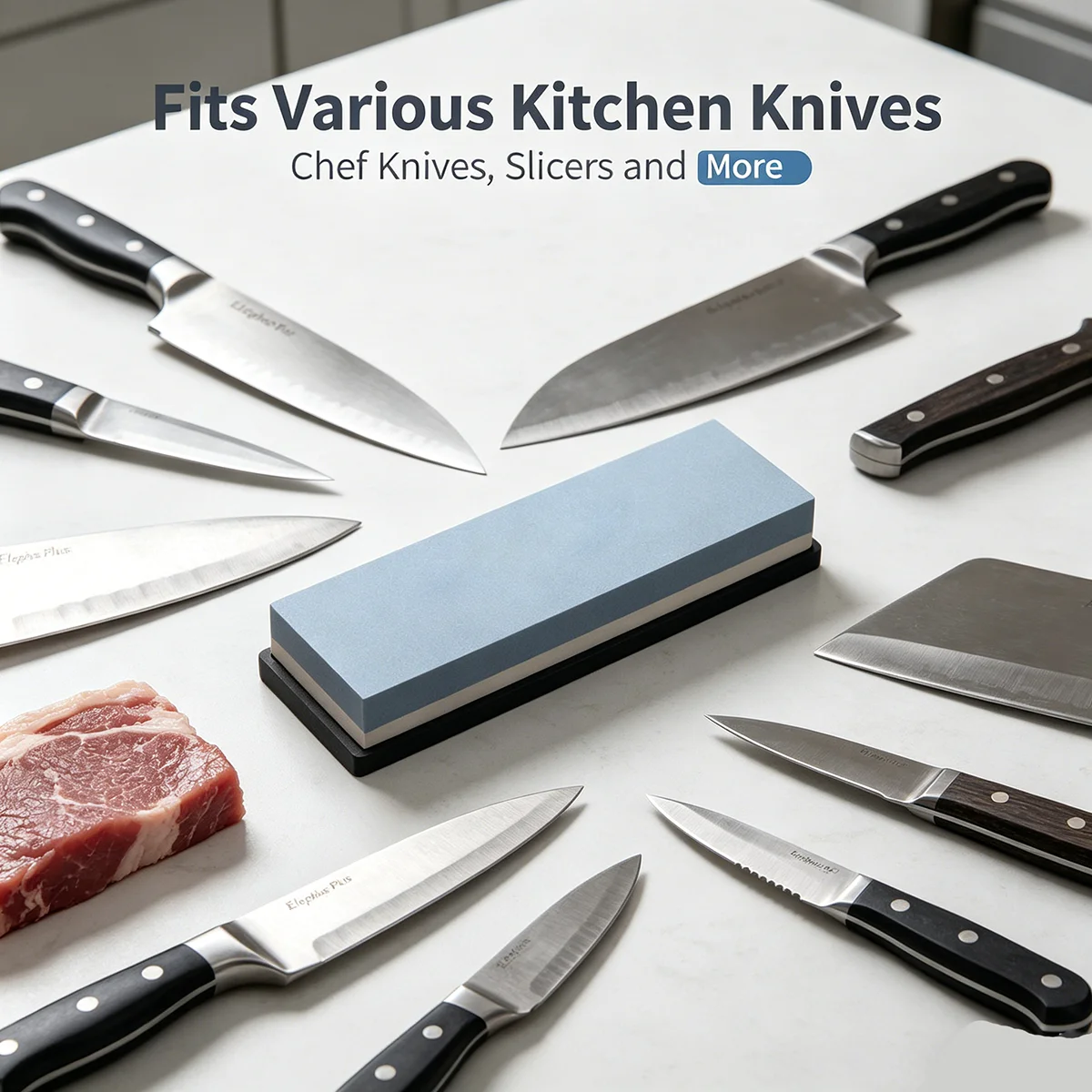 Commercial Kitchen Knife Sharpener - หินลับมีดระดับมืออาชีพ, หินลับมีดน้ำสำหรับเชฟครัว, เครื่องมือลับคมระดับเชิงพาณิชย์สำหรับเครื่องมือต่างๆ