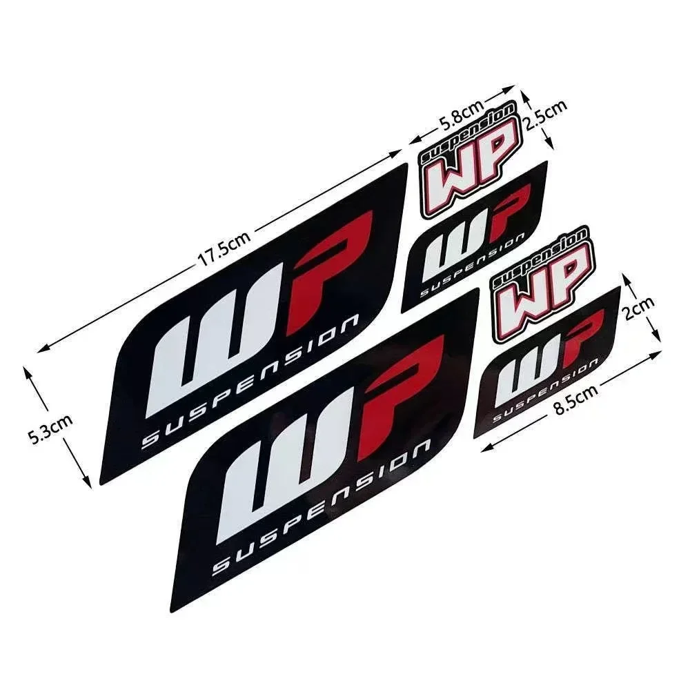 Motorcycle Shocker Stickers WP Suspension Fork Damper Decal MotorBike Accessories