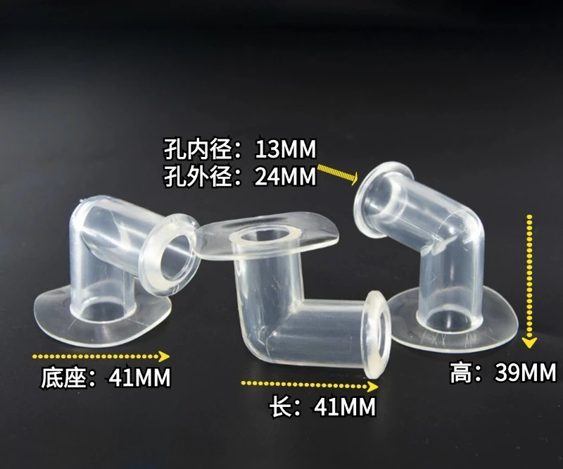 Boquilla de aire de codo de PVC de 10 piezas, junta de tubo de onda, codo de junta de PVC, avión de cola diagonal de PVC