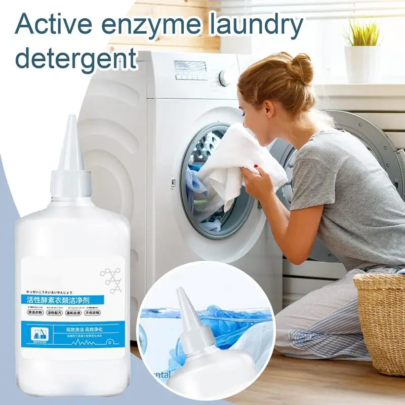 Clothes Stain Cleaner 250ml Active Enzyme Garment Cleaner Collar Stain Removal Agent Odor Remover For Sweat Oil