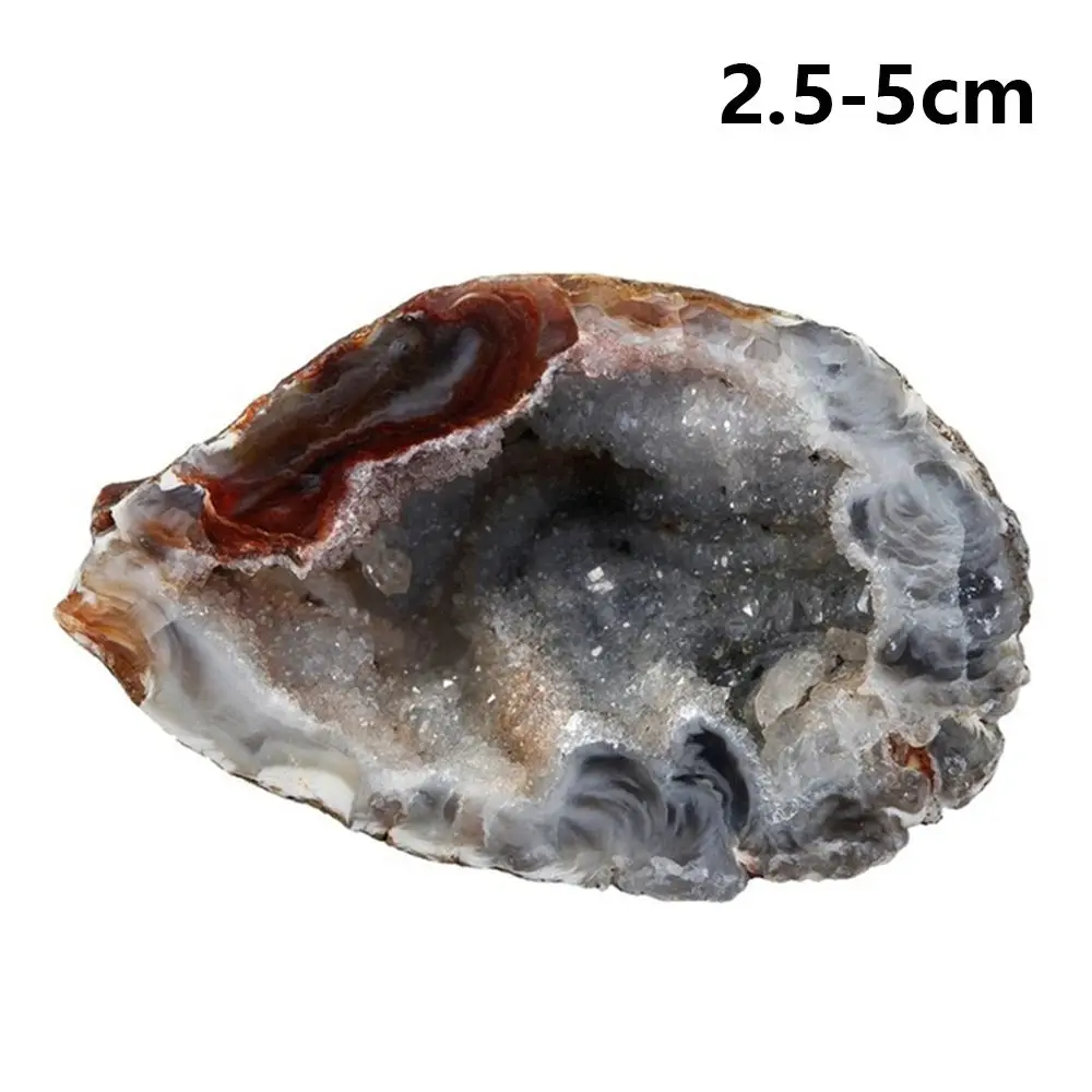 1 PC DIY Raw Gemstone Mineral Ore fashion Stones Natural Agate Geodes Crystal Cluster Drusy Quartz Slice
