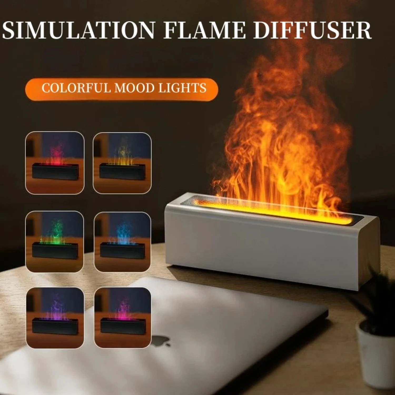 Diffuseur et humidificateur d'aromathérapie USB coloré et vibrant, créez une ambiance tranquille, améliorez vos escales de bureau