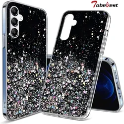 Silver Foil Bling Glitter Case For Samsung Galaxy A16 A26 A36 A56 A06 A15 A25 A35 A55 A14 A24 A34 A54 A05 A05S 5G Silicone Cover