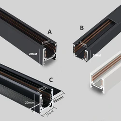 Ultra-thin Magnetic Tracks & Accessories DC48V Recessed Surface Mounted Magnet Ceiling Rail Modern Home No Main Lighting System