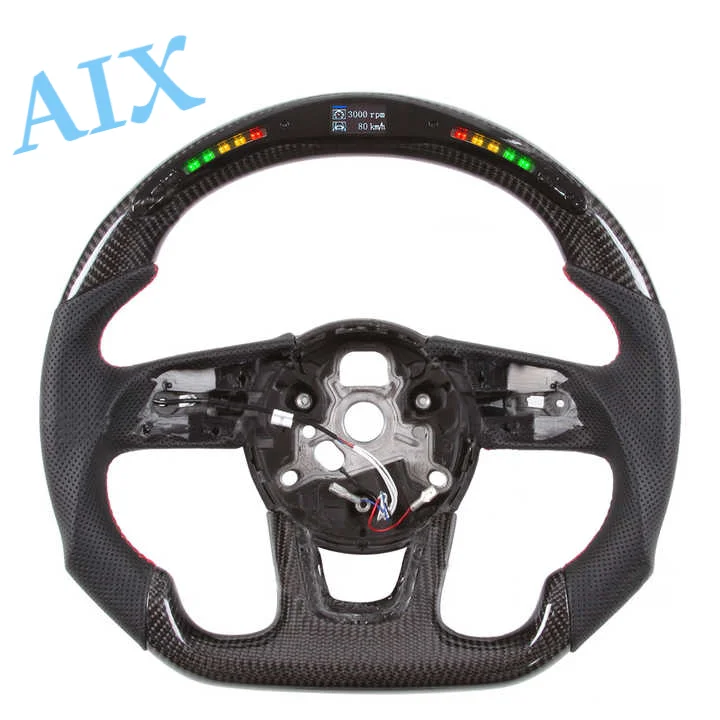 

Модификация рулевого колеса со светодиодной подсветкой из углеродного волокна для моделей Audi RS3/RS4/RS5 (2017-2021) и S3/S4/S5 (2016-2021)