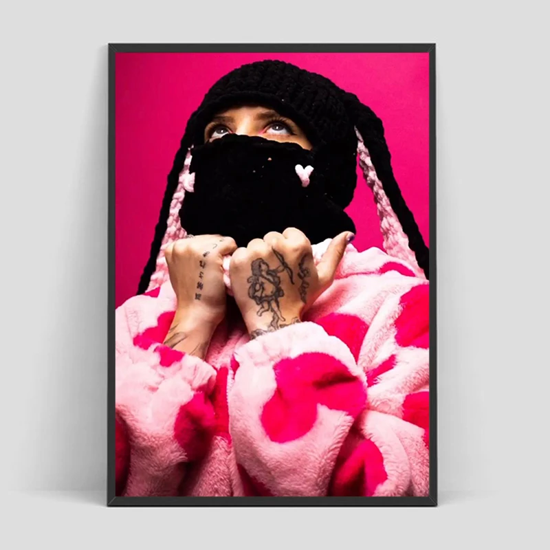 Puerto Rican Rapper Young Miko Poster Posters for Wall Decor Painting on Canvas Office Decoration Art Decorative Paintings Home