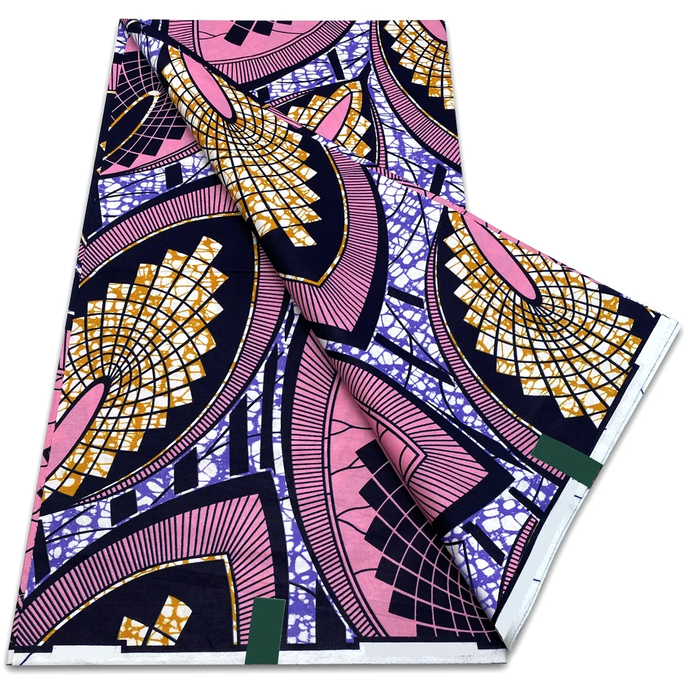 Wholesale Prices African Real Wax Prints Fabric Ankara Wax 100% Cotton Wax Guaranteed Veritable Original Sewing Material