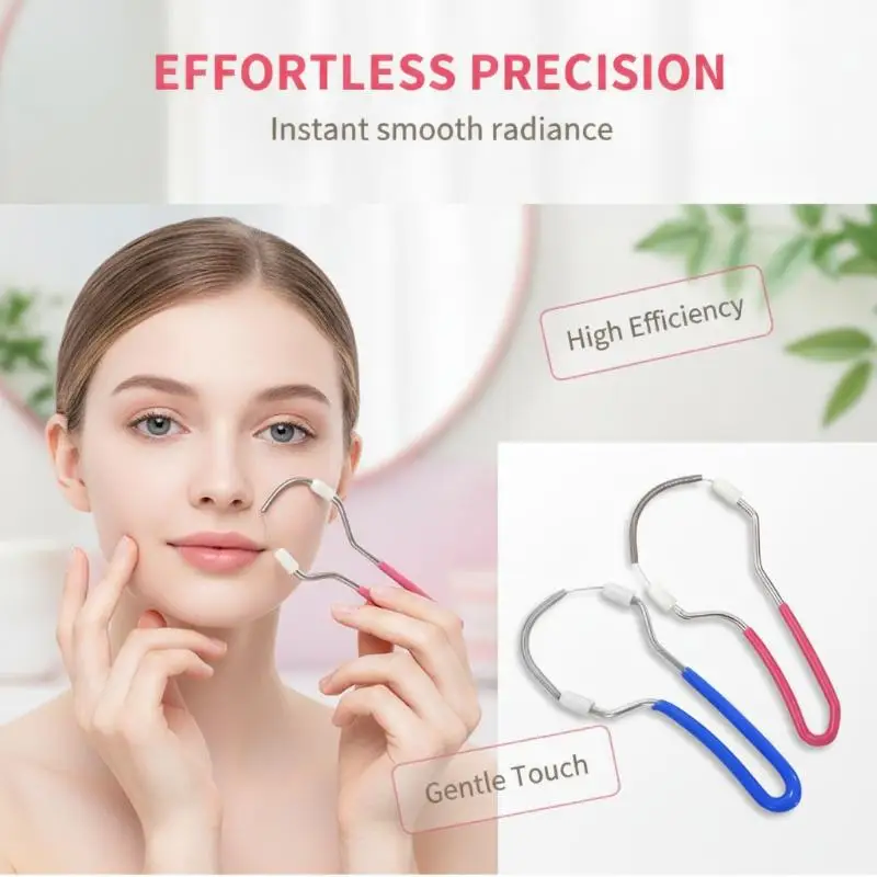 Hoyytu Facial Epilator for Women 2Pcs Non-irritating Hair Removal Tool for Lip Chin Face Gift for Girlfriend Wife