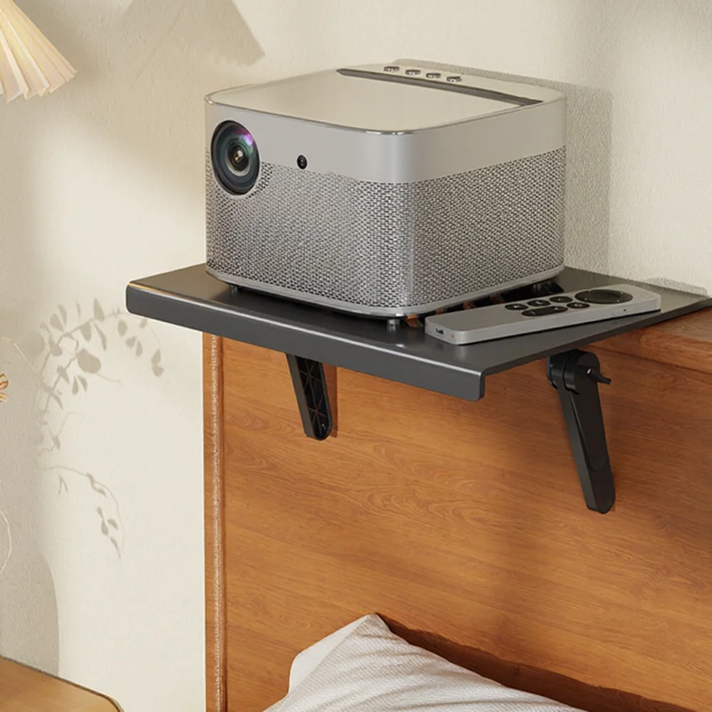 Wall Mount for Projector and Router No Hole Installation Compatible with Standard Projectors and Networking Equipment