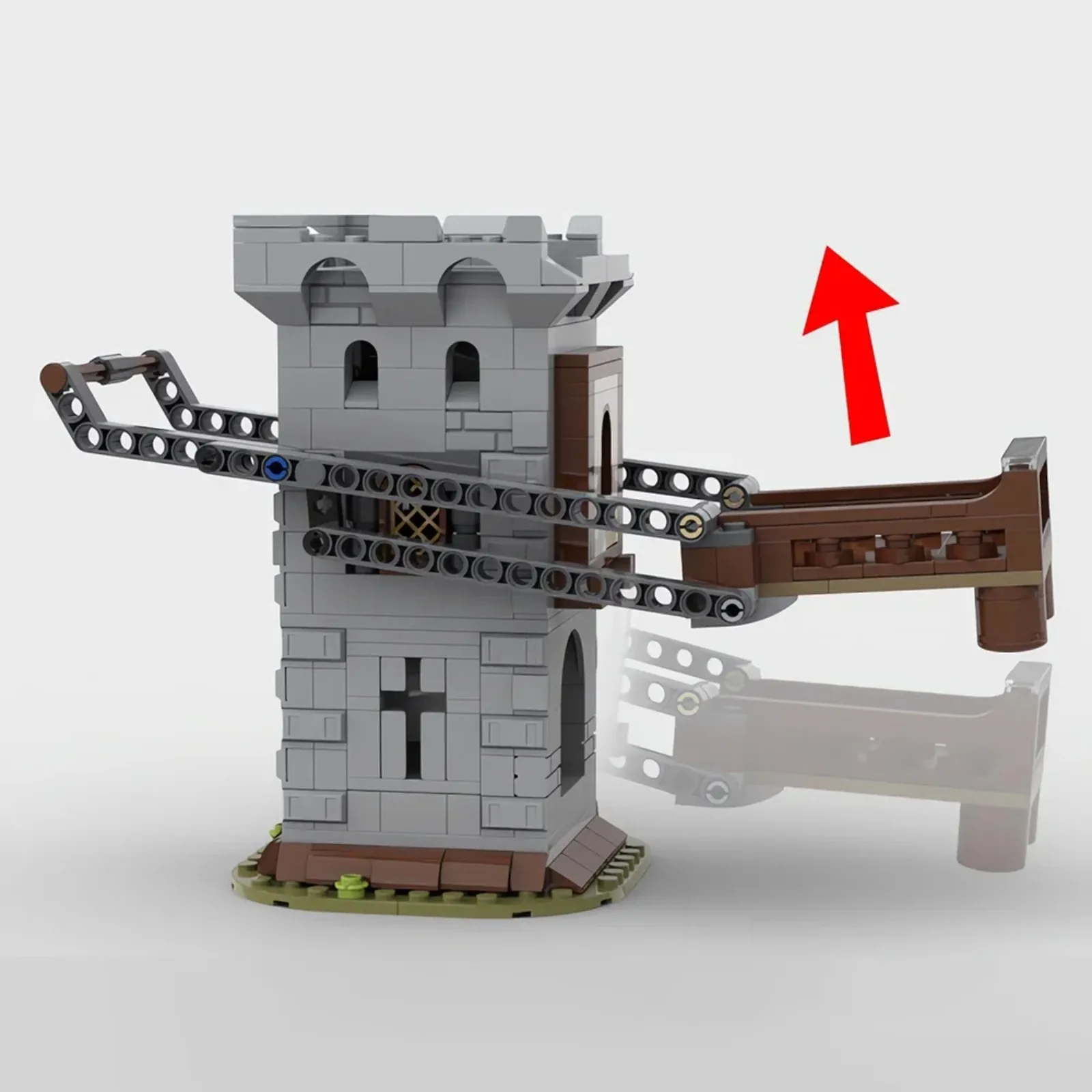 Mechanische Würfel-Roller-Baustein-Spielzeug-Set, Rollenturm-Modell-Steine-Set, Weihnachtsgeschenke für Jungen und Mädchen (473 Stück)