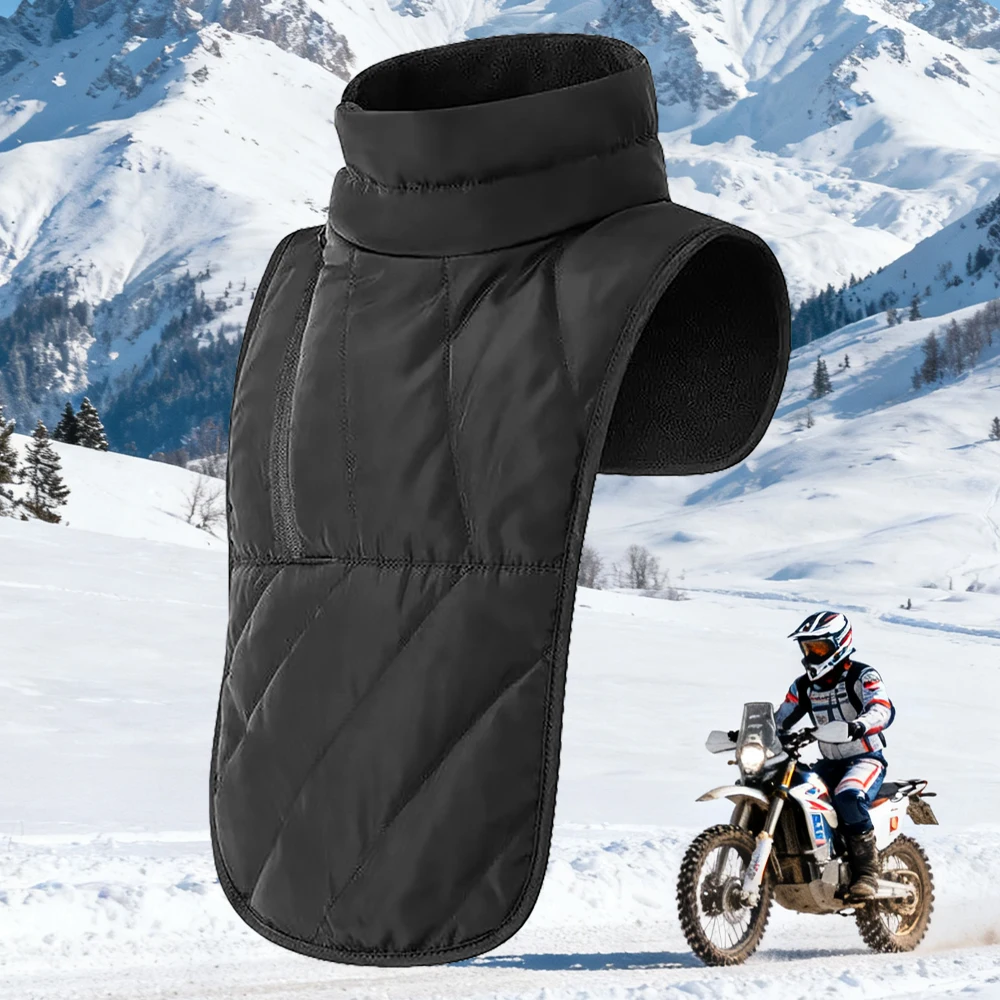 Motorcycle Winter Scarf Windproof Neck Warmer Cold-Resistant Moto Thick Warm Fabric Comfortable Fit Suitable for Outdoor Rides