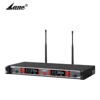 Lane UR-818 professional dual UHF High Power wireless lavalier microphone system dynamic handheld wireless microphone