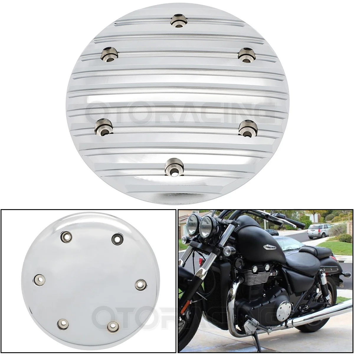 Motorcycle Derby Timing Timer Cover Engine Cover For Triumph Thunderbird 1600 1700 LT Commander Storm ABS 2010-2017