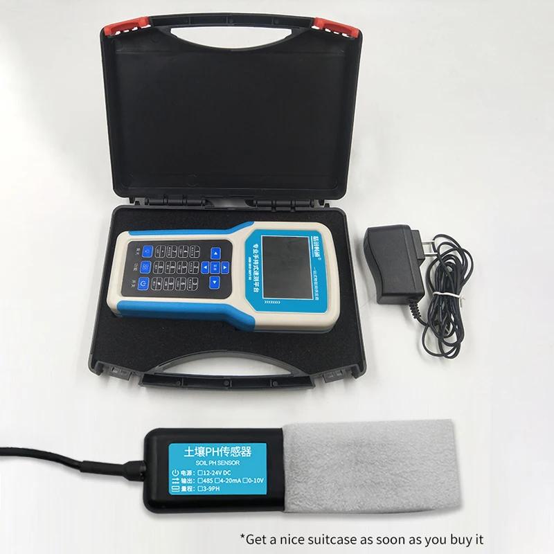 7 in 1 Portable Soil Detector Soil NPK EC Moisture Temperature Sensor Analyzer with Handheld Display Terminal