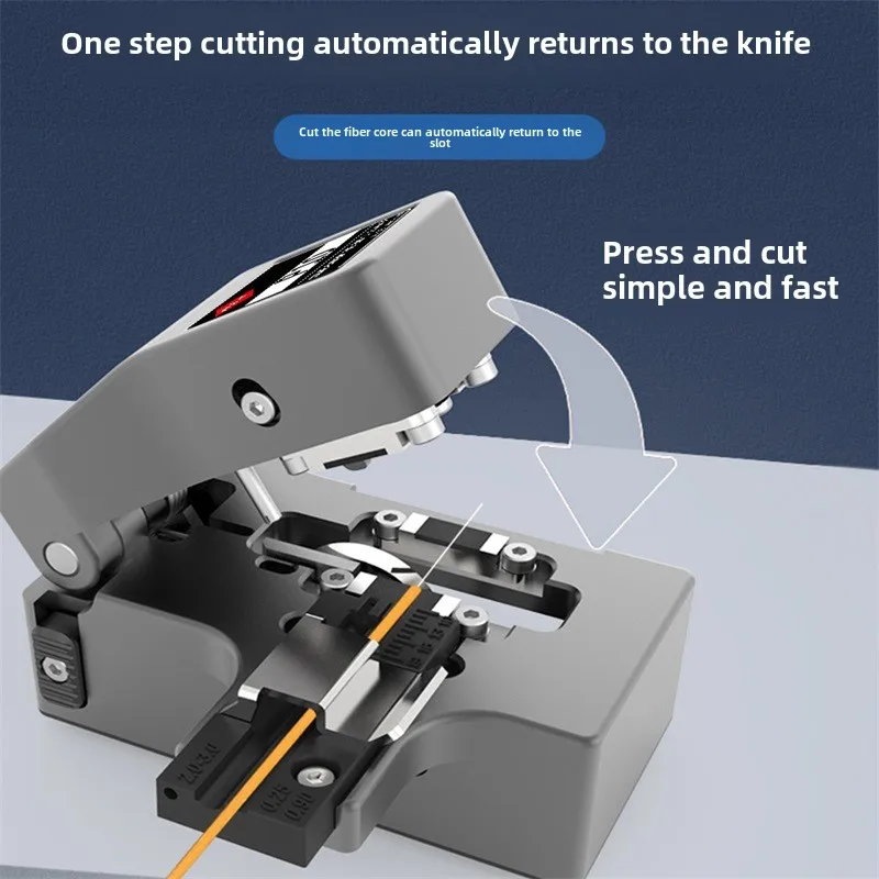 YYHC-High-Precision Universal Leather Cable Cutter Tool  One-Step Optical Fiber Cleaver Connector Fiber Optic Equipme