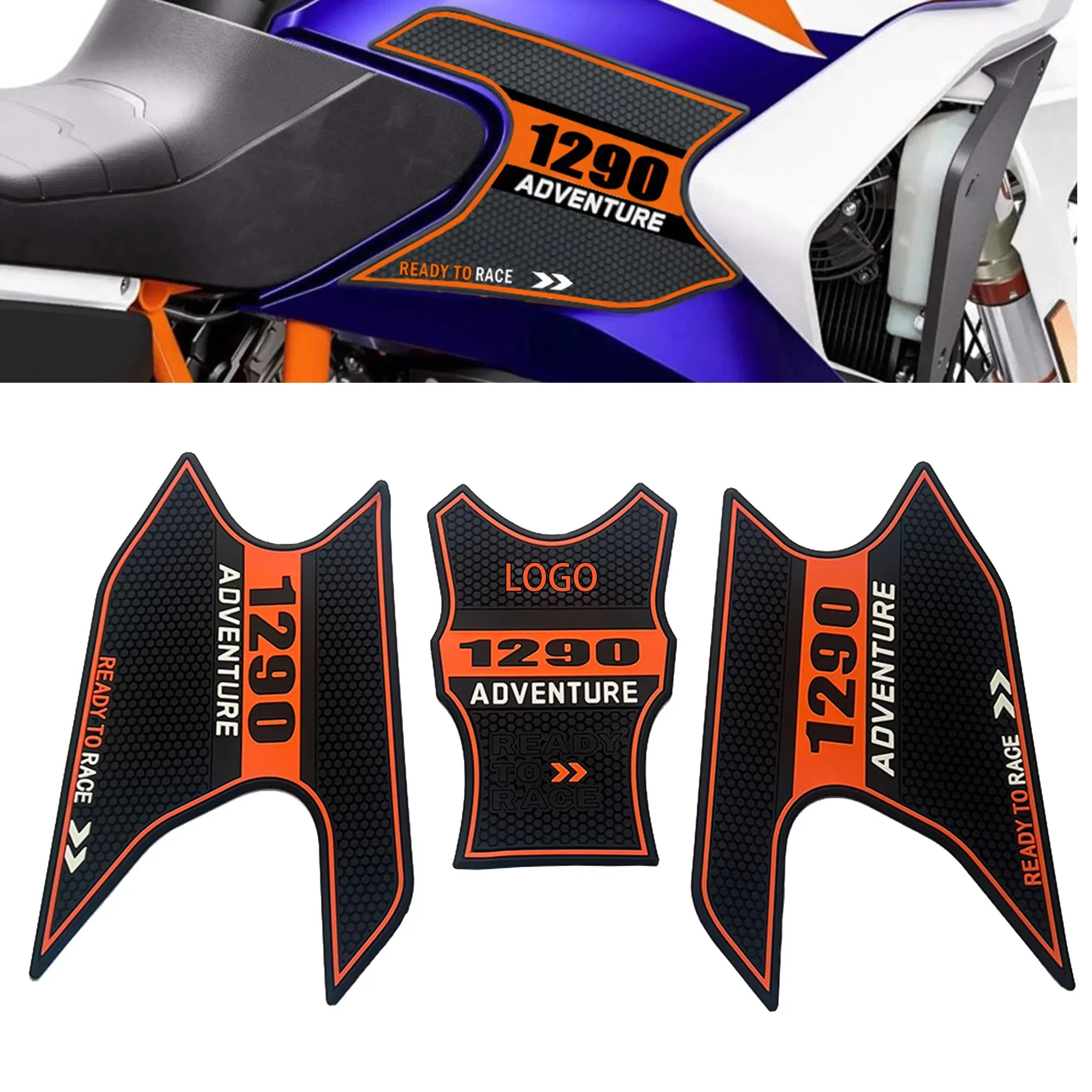 

1290 For 1290 Super Adventure ADV S R 2021-2023 Motorcycle Non-slip Side Fuel Tank Stickers Waterproof Pad Rubber Stickers Decal