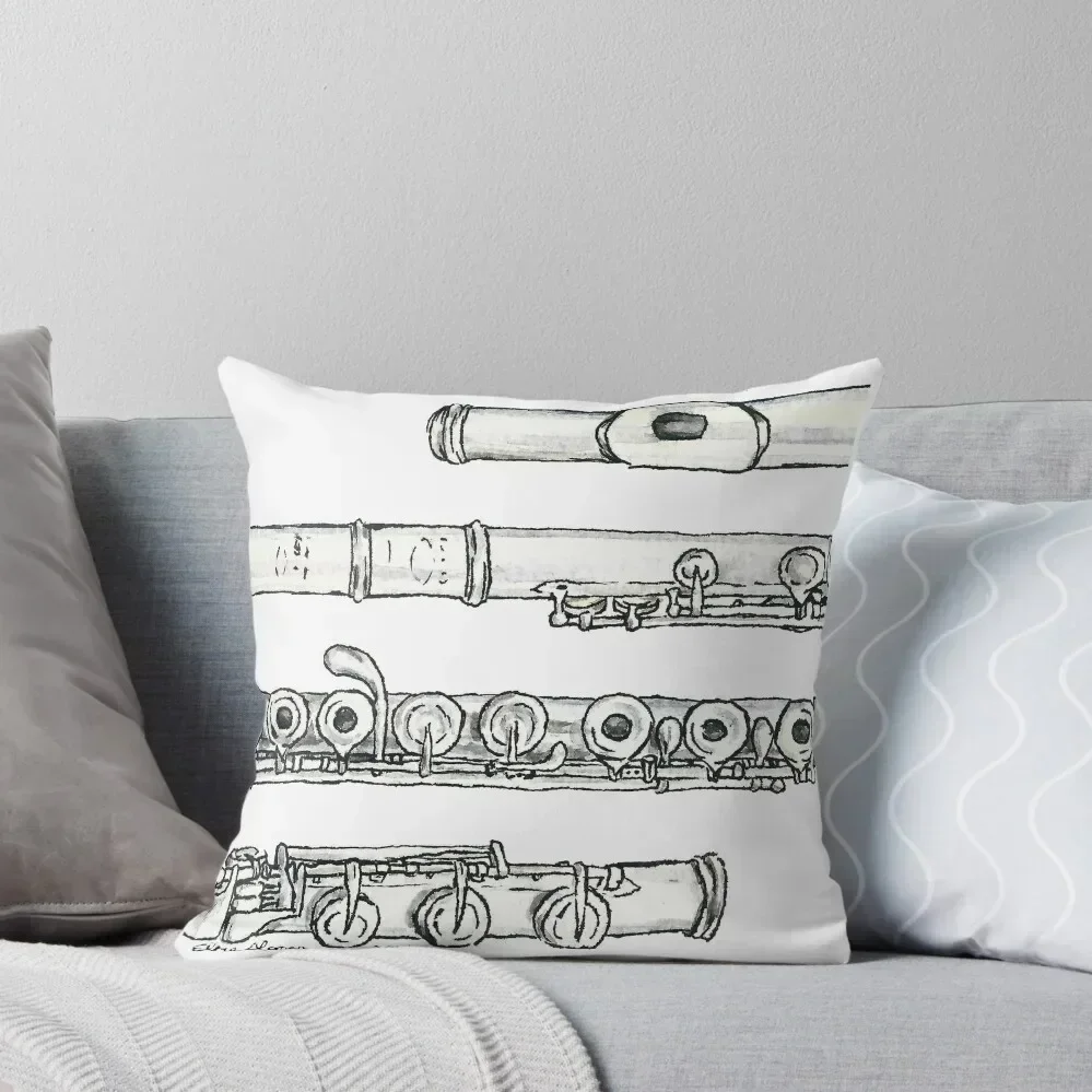 The Flute Throw Throw Pillow Sofa Cushion Cover Couch Cushions Cushions For Decorative Sofa Pillow Case Christmas pillow