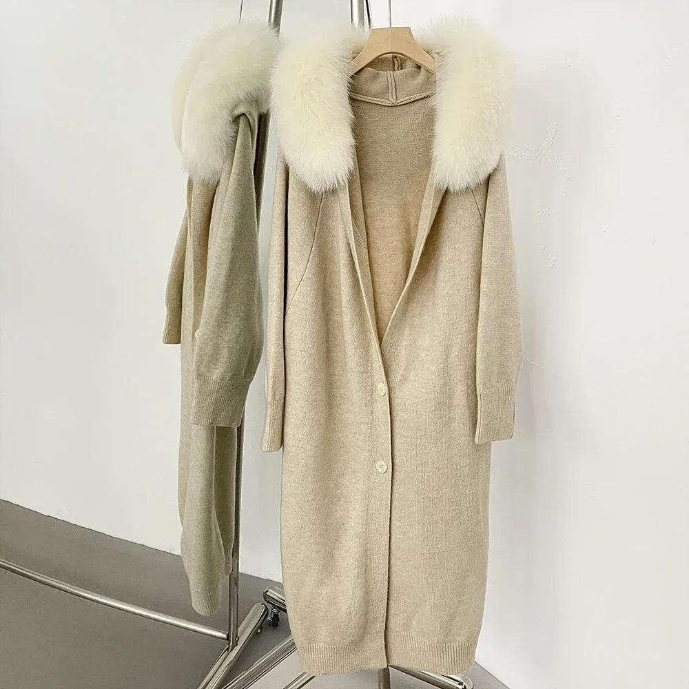 

Женский новый осенний кардиган с меховым воротником, укороченный свитер, кардиган с капюшоном, весенняя горячая распродажа, трикотаж, женский свитер из натурального меха