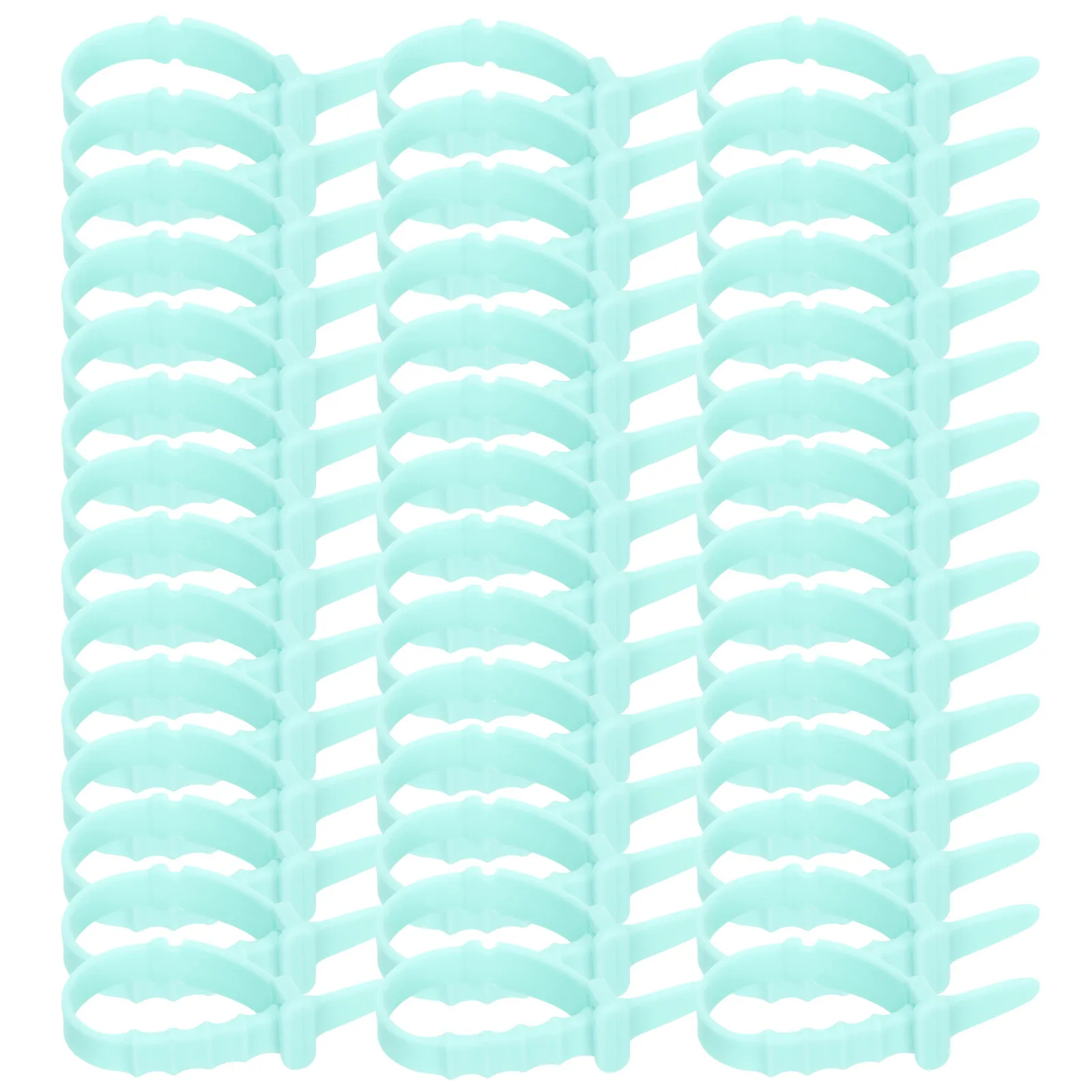 50Pcs Premium Soft Silicone Cable Organizer Cord Wrap for Earphone Charging Mouse USB Cables Space Saving Desk Tidy Solution